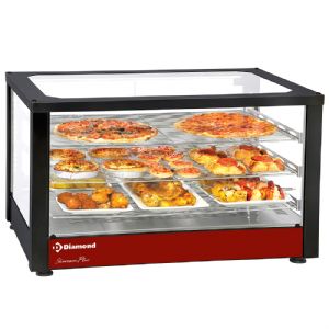 Vitrine chauffante ventile  poser 3 tages  Diamond